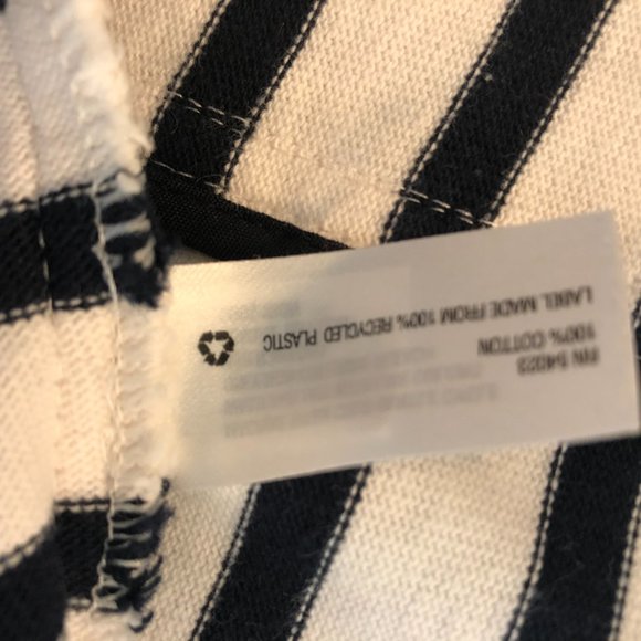 Gap Striped Cotton Moto Knit Jacket, Size M - Picture 8 of 9